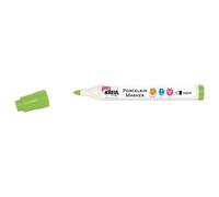 Kreul 16321 - Porcelaine Pen Easy Vert clair Épaisseur de trait env. 1-3 mm avec pointe pinceau indéformable pour peindre et décorer le verre, la porcelaine et la céramique émaillée
