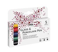 Kreul 17848 - Triton Acrylic Marker Edge, Bleu foncé, épaisseur de Trait 1 à 4 mm, avec Pointe Edge comme Outil Polyvalent, séchage satiné, résistant aux intempéries sur Supports absorbants