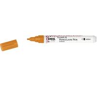 KREUL Feutre pour verre et porcelaine Classic Medium 16402 Orange Pointe ogive 2-4 mm opaque
