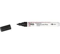 C. Kreul Stylo porcelaine 16411 medium noir — pointe ogive 2–4 mm, couvrant, résistant à la lumière