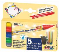 KREUL 16530 5 KREUL Glitter Porzellanstifte farbsortiert 2,0 - 4,0 mm