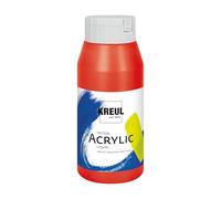 KREUL 17003 - Solo Goya Triton Peinture Acrylique Rouge véritable, Flacon de 750 ML, séchage Rapide et Mat, Peinture à Base d'eau, qualité Studio, Bon Pouvoir Couvrant et Bon rendement