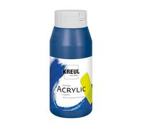 Kreul 17007 - Solo Goya Triton Peinture Acrylique Bleu Cobalt, Flacon de 750 ML, séchage Rapide et Mat, Peinture à Base d'eau, qualité Studio, Bon Pouvoir Couvrant et Bon rendement