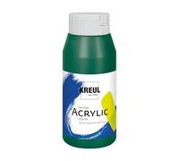 Kreul 17013 - Solo Goya Triton Peinture Acrylique Vert foncé, Flacon de 750 ML, séchage Rapide et Mat, Peinture à Base d'eau, qualité Studio, Bon Pouvoir Couvrant et Bon rendement