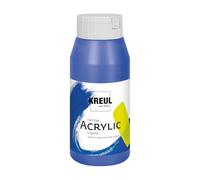Kreul 17019 - Solo Goya Triton Peinture Acrylique Bleu Outremer, Flacon de 750 ML, séchage Rapide et Mat, Peinture à Base d'eau, qualité Studio, Bon Pouvoir Couvrant et Bon rendement