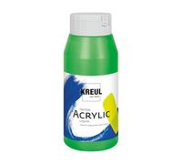 Kreul 17022 - Solo Goya Triton Peinture Acrylique Jaune-Vert, Flacon de 750 ML, séchage Rapide et Mat, Peinture à Base d'eau, qualité Studio, Bon Pouvoir Couvrant et Bon rendement