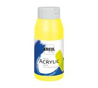 Kreul 17026 - Solo Goya Triton Peinture Acrylique Citron, Flacon de 750 ML, séchage Rapide et Mat, Peinture à Base d'eau, qualité Studio, Bon Pouvoir Couvrant et Bon rendement