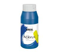 Kreul 17028 - Solo Goya Triton Peinture Acrylique Bleu Primaire, Flacon de 750 ML, séchage Rapide et Mat, Peinture à Base d'eau, qualité Studio, Bon Pouvoir Couvrant et Bon rendement