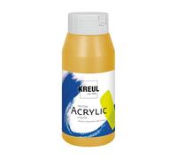 Kreul 17030 - Solo Goya Triton Peinture Acrylique Or, Flacon de 750 ML, séchage Rapide et Mat, Peinture à Base d'eau, qualité Studio, Bon Pouvoir Couvrant et Bon rendement