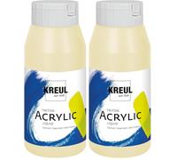 KREUL 17031 - Solo Goya Triton Peinture Acrylique Beige, Flacon de 750 ML, séchage Rapide et Mat, Peinture à Base d'eau, qualité Studio, Bon Pouvoir Couvrant et Bon rendement (Lot de 2)