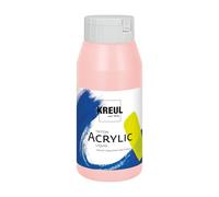 KREUL 17041 - Solo Goya Triton peinture acrylique rose clair, flacon de 750 ml, séchage rapide et mat, peinture à base d'eau, qualité studio, bon pouvoir couvrant et bon rendement