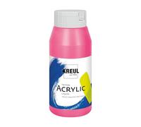 Kreul 17063 - Solo Goya Triton peinture acrylique rose fluorescent, flacon de 750 ml, séchage rapide et mat, peinture à base d'eau, qualité studio, bon pouvoir couvrant et bon rendement