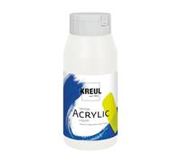 KREUL 17075-Triton Acrylic Liquid Blanc de Titane 750 ml, Peinture Acrylique d'artiste de qualité d'étude au caractère légèrement Fluide, séchage Mat Profond, Titanium White