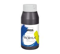 KREUL 17087-Triton Acrylic Liquid Paynesgrau 750 ml, Peinture Acrylique de qualité supérieure pour études avec caractère légèrement Fluide, séchage Mat Profond, Payne's Gray