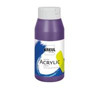 KREUL 17088-Triton Acrylic Liquid Violett 750 ml, Peinture Acrylique de qualité supérieure pour études, à caractère légèrement Fluide, séchage Mat Profond