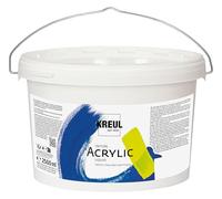 KREUL 17234-Triton Acrylic Liquid Blanc de Titane 2500 ml, Peinture Acrylique de qualité d'étude à caractère légèrement Fluide, séchage Mat Profond, Titanium White