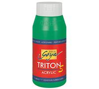 Kreul 17309-750 ML Solo Goya Triton S Peinture Acrylique Vert Permanent, Peinture à Base d'eau à séchage Rapide avec Effet Brillant, Bon Pouvoir Couvrant