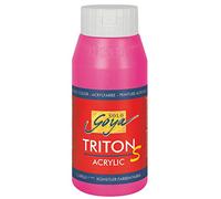 KREUL 17317 - Solo Goya Triton S Peinture acrylique rouge violet, flacon de 750 ml, séchage rapide avec effet brillant, à base d'eau, utilisation polyvalente, bonne couvrance et rendement élevé