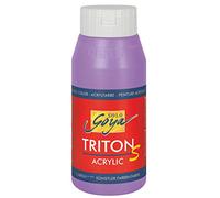 Kreul 17318 - Solo Goya Triton S Peinture Acrylique Lilas, Flacon de 750 ML, séchage Rapide avec Effet Brillant, Peinture à Base d'eau, qualité Studio, Bon Pouvoir Couvrant et Bon rendement