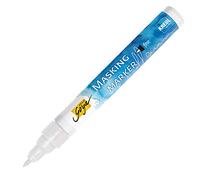 KREUL 18160 - Solo Goya Masking Marker Marqueur de masquage à pointe fine Largeur de trait 1 à 2 mm Gomme de masquage amovible en forme de marqueur, lignes précises aux contours nets, Bleu