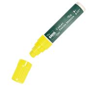 Kreul Chalky 22732 Marqueur craie liquide XXL Jaune fluo Avec pointe biseautée indéformable env. 15 mm Craie liquide mate non permanente pour dessiner sur tableaux, tableaux mémos ou surfaces en verre