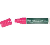 Kreul 22733 - Chalky marqueur craie XXL, rose fluo, avec pointe biseautée indéformable env. 15 mm, craie liquide mate, non permanente, pour dessiner sur tableaux, memoboards ou surfaces en verre
