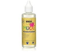 KREUL 24382 - Colle pour Enfants Mucki, Flacon de 80 ML, Soluble dans l'eau, sans solvants, sans PVC, inodore, Utilisation Universelle, Lavable, Transparent