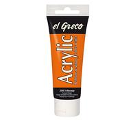 Kreul 28305 EL Greco Tube de peinture acrylique hautement pigmentée Orange 75 ml - version allemande