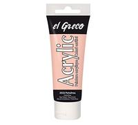 Kreul 28326 - El Greco Acrylic, tube de 75 ml en rose pastel, peinture acrylique brillante hautement pigmentée de qualité étude, peut être peinte avec du beurre, pour une peinture sans pâte