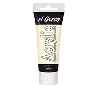 Kreul 28333 - El Greco Acrylic, tube de 75 ml en ivoire, peinture acrylique brillante hautement pigmentée, qualité d'étude, peut être peinte avec du beurre, pour la peinture pastose