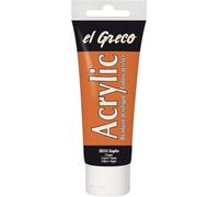 Kreul 28352 - El Greco Acrylic, tube de 75 ml en cuivre, peinture acrylique brillante hautement pigmentée, qualité d'étude, peut être peinte avec du beurre, pour une peinture pâteuse