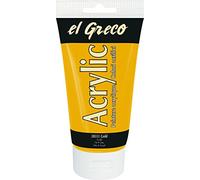 Kreul 28551 - El Greco Acrylic, Tube de 150 ML en Or, Peinture Acrylique hautement pigmentée, Brillante, qualité d'étude, Peut être Peinte avec du Beurre, pour Une Peinture pâteuse