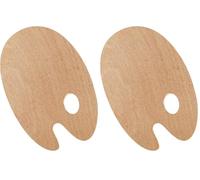 KREUL 41800 - Solo Goya Palette Ovale en Bois de hêtre Dimensions env. 20 x 30 cm Épaisseur 5 mm, 3 Couches de Bois collées, Wood (Lot de 2)
