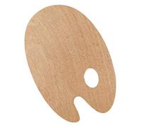 KREUL 41800 - Solo Goya Palette ovale en bois de hêtre Dimensions env. 20 x 30 cm Épaisseur 5 mm, 3 couches de bois collées, Wood