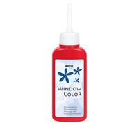 KREUL 42713 - Window Color rouge cerise 80 ml, peinture pour vitres à base d'eau, avec surface structurée, pour verre, miroir, carrelage et autres surfaces lisses