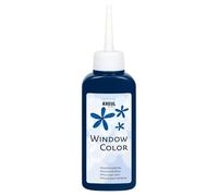 KREUL 42717 - Window Color bleu nuit 80 ml, peinture pour vitres à base d'eau, avec surface structurée, pour verre, miroir, carrelage et autres surfaces lisses