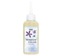 Kreul 42727-Window Color Or 80 ml, Peinture pour fenêtres Scintillante à Base d'eau, pour Surfaces Lisses comme Le Verre, Les miroirs et Les Carreaux, Plastique, Gold, Set de 80 Pièces
