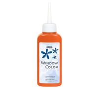KREUL 42731 - Window Color orange 80 ml, peinture pour fenêtres à base d'eau, avec surface structurée, pour verre, miroirs, carrelages et autres surfaces lisses