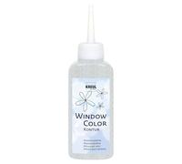 Kreul 42776 - Window Color Peinture de Contour, incolore 80 ML, pour Une Meilleure délimitation des Motifs, pour Les Surfaces Lisses comme Le Verre, Les miroirs et Les Carreaux