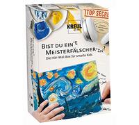 KREUL 43201 - Meisterfälscher Box Sternennacht, boîte de coloriage avec jeu audio, couleurs à base d'eau, végétalien, lavable