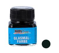 Kreul 45209 Peinture en verre à base de résine 20 ml de verre brillante, résistante à la lumière et aux taches, sèche sans laisser de traces, pour peindre des surfaces en verre Noir opaque