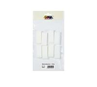 KREUL 45540-8 Eponges à peindre blanches pour tamponner les couleurs, à pores fins, pour les enfants pour pochoir, tamponner et moucher des carrés et rectangles