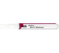 Kreul 46231 - Acryl Matt Marker Medium, avec pointe ogive env. 2-4 mm, blanc, peinture acrylique permanente mate à base d'eau, pour des accents filigranes