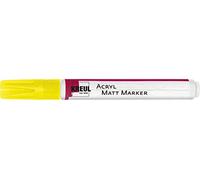 Kreul 46232 - Marqueur acrylique mat Medium avec pointe ogive env. 2-4 mm, jaune mat, peinture acrylique permanente à base d'eau, pour accents en filigrane