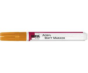 KREUL 46233 - Acryl Matt Marker Medium, avec pointe ogive env. 2-4 mm, orange, peinture acrylique permanente mate à base d'eau, pour des accents filigranes