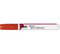 Kreul 46234 Marqueur acrylique mat Medium avec pointe ogive env. 2-4 mm, rouge mat, peinture acrylique permanente à base d'eau, pour accents en filigrane