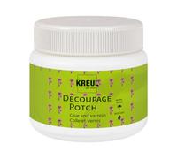 KREUL 48251 - Art Potch Decoupage Vernis colle satiné mat à base d’eau pour découpage Pot de 150 ml Sèche rapidement et devient transparent