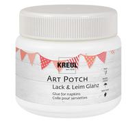 KREUL 49151 - Art Potch Vernis colle transparent et brillant 150 ml Colle à base d’eau pour la décoration et le serviettage Convient pour le bois, la céramique, la pierre et le carton