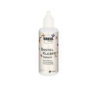 KREUL 49371 - Colle de bricolage Nature, 80 ml, à base d'eau, sans solvant, inodore, colle de décoration durable et polyvalente pour enfants