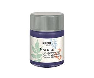 Kreul 49426 - Nature Lavender en pot de 50 ml, peinture à l'eau, fabriquée à partir de matières premières durables et naturelles, crémeuse, séchage rapide